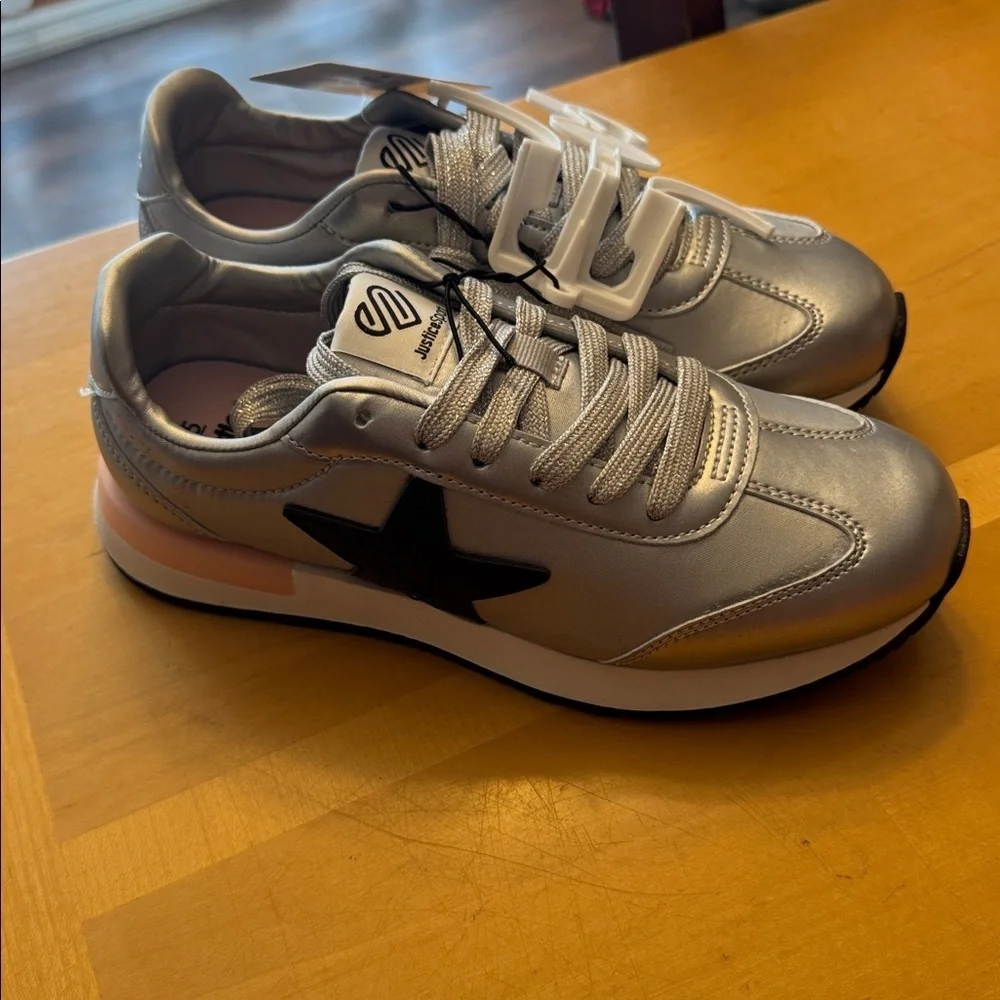 Justice shiny silver